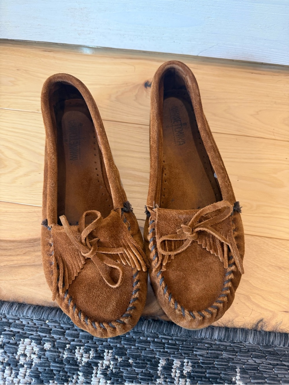 Suede Fringe Minnetonka Moccasins